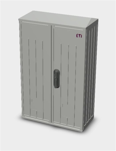 Шкаф полиэстеровый KVR 80-53-25 P (В823хШ529хГ250, однодверный, плоская крыша) | код 001602116 | ETI