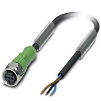 Кабель для датчика / исполнительного элемента SAC-3P-10,0-PVC/M12FS VA | код 1529247 | PHOENIX CONTACT