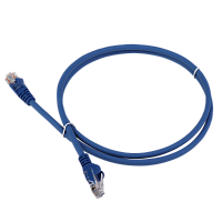 Патч-корд LANMASTER LSZH UTP кат.6, 10 м, синий | код LAN-PC45/U6-10-BL | LANMASTER