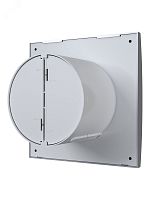 Вентилятор осевой вытяжной с обратным клапаном D100 декоративный | код AURA 4C Gray metal | DiCiTi