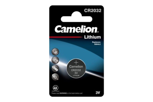 Элемент питания литиевый CR CR2032 BL-1 (блист.1шт) Camelion 3066