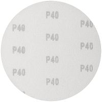 Круг шлифовальный сплошные (липучка) алюм./оксид 150мм (уп.5шт) Р 40 FIT 39802