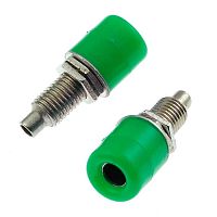 Гнездо RUICHI Z011 4 мм panel jack зелёный, на панель под пайку | код 106883 | Ruichi