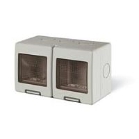 Корпус настенного монтажа 2+2M, 137x82x66mm, IP55, UNIBOX | код 136.5124 | Scame
