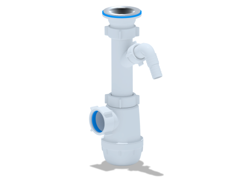 Сифон для мойки АНИ Грот 1 1/2' x 40 с отводом для стиральной машины | код A1000 | АНИ пласт Сифон для мойки АНИ Грот 1 1/2' x 40 с отводом для стиральной машины | код A1000 | АНИ пласт