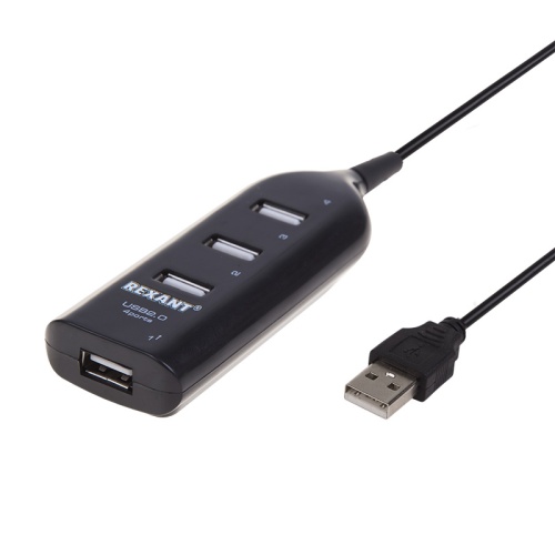 Разветвитель USB 2.0 на 4 порта REXANT | код 18-4105 | REXANT