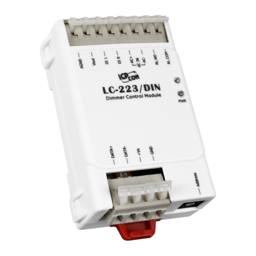 LC-223/DIN CR 1-channel Dimmer Control Module with 2 Dry Contact input trigger (DIN Rail mount) (RoHS) | код 00-06119470 | ICP DAS