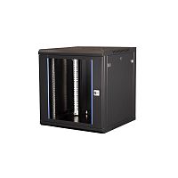 Шкаф телекоммуникационный настен. 19дюйм 12U 635х600х600мм дверь стекло черн. Datarex DR-633101
