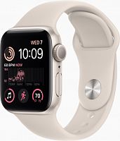 Смарт-часы Apple Watch SE 2022 A2722 40мм OLED корп.сияющая звезда рем.сияющая звезда разм.брасл.:O/S (MNJP3ZP/A) | код 1972039 | APPLE
