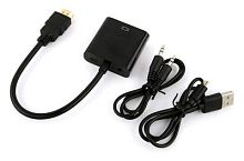 Переходник Buro HDMI-M-VGA-F-WUSB HDMI (m) VGA (f) 0.1м | код 1853012 | BURO