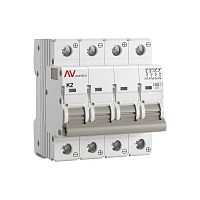Выключатель автоматический AV-6 DC 4P 2A (K) 6kA EKF AVERES | код mcb6-DC-4-02K-av | EKF