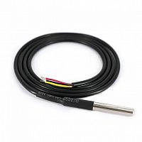 Цифровой датчик температуры DT-14 интерфейс: 1-Wire, Водонепроницаемый температурный датчик повышенной точности ±0,5°C для измерения температуры на контролируемых объектах с интерфейсом 1-Wire | код DT-14 | TELEOFIS