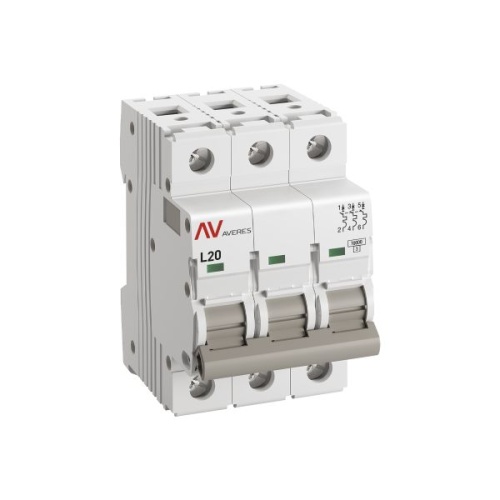 Выключатель автоматический AV-10 3P 20A (L) 10kA EKF AVERES | код mcb10-3-20L-av | EKF фото 3 Выключатель автоматический AV-10 3P 20A (L) 10kA EKF AVERES | код mcb10-3-20L-av | EKF фото 3