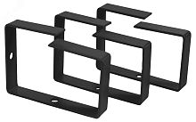 Кольцо организационное для укладки кабеля 90х65 мм, металлическое, цвет черный (RAL 9004) | код MCR-90-BK | Cabeus