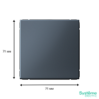 ARTGALLERY 1-клавишный ВЫКЛЮЧАТЕЛЬ КНОПОЧНЫЙ, механизм, быстрозажимные клеммы, ГРИФЕЛЬ | код GAL000715S | Systeme Electric