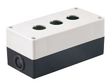Корпус КП103 для кнопок 3места белый | код. BKP10-3-K01 | IEK