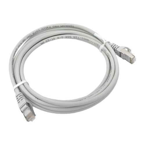 Патч-корд TERACOM PRO Cat.5E экранированный FTP оболочка LSZH серый (3.0м) | код TRP-5EFTP-LSH-3M-GY | EKF фото 2 Патч-корд TERACOM PRO Cat.5E экранированный FTP оболочка LSZH серый (3.0м) | код TRP-5EFTP-LSH-3M-GY | EKF фото 2