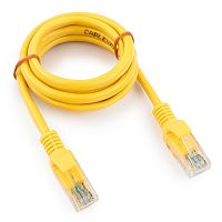 Патч-корд UTP Cablexpert PP12-1M/Y кат.5e, 1м, литой, многожильный (жёлтый) | код PP12-1M/Y | Cablexpert