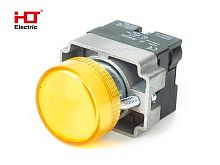 Лампа сигнальная CB2-BV65(LED) желтый 24В IP54 HLT | код 085-06-072 | HLT
