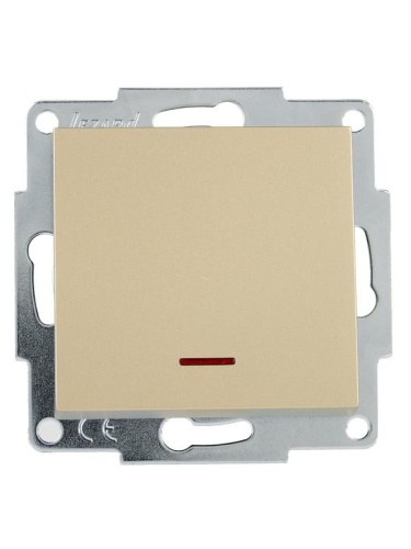 VESNA Выключатель с подсветкой золото | код 742-3688-111 | LEZARD фото 2