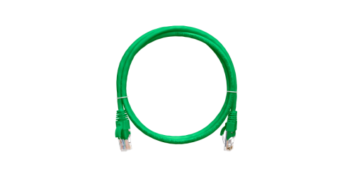 Шнур коммутационный NIKOMAX U/UTP 4 пары, Кат.5е (Класс D), 100МГц, 2хRJ45/8P8C, T568B, заливной, с защитой защелки, многожильный, BC (чистая медь), 24AWG (7х0,205мм), LSZH нг(А)-HFLTx, зеленый, 1,5м | код NMC-PC4UD55B-015-C-GN | NIKOMAX Се