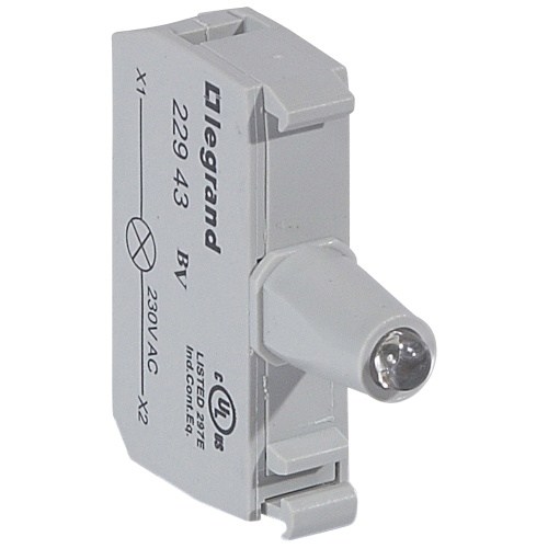Блок подсветки для индикаторных кнопок и диффузоров - Osmoz - для комплектации - под винт - 230 В~ - синий | код 022943 | Legrand