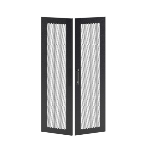 Дверь перфорированная двухстворчатая для IT-CQE 2000 x 600 RAL9005 | код RBITCPMD2060 | DKC