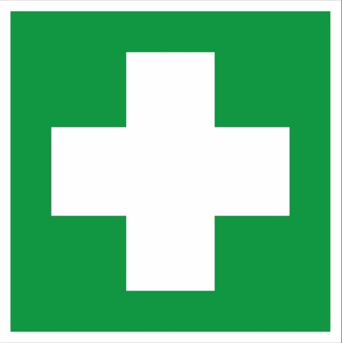 Наклейка "Аптечка первой медицинской помощи" EC01 (200х200мм,) PROxima | код an-4-03 | EKF