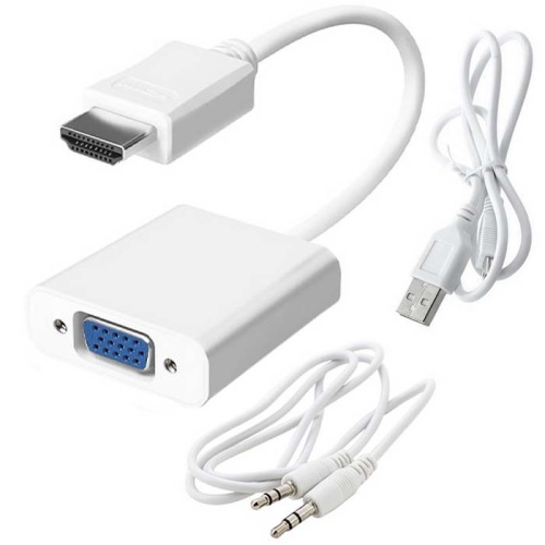 Разъём RUICHI HDMI(m)-VGA(f)+AUX | код 113760 | Ruichi