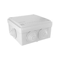 Коробка ответвит. с 6 кабельными вводами д.25мм IP55 100х100х50мм | код 53801 | DKC