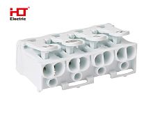 Клемма пружинная соединительная КСП4-2L+N+PE. 16A HLT | код 081-32-026 | HLT