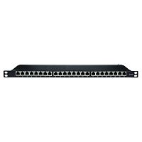 Патч-панель 19, 0.5 U,CAT6, 24 порта RJ45, экранированная | код RN6PPF2405 | DKC