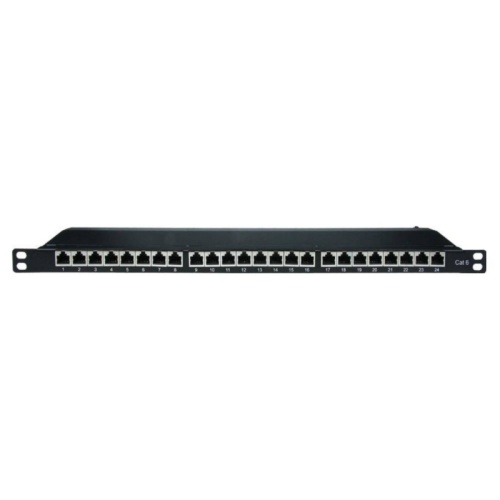 Патч-панель 19, 0.5 U,CAT6, 24 порта RJ45, экранированная | код RN6PPF2405 | DKC