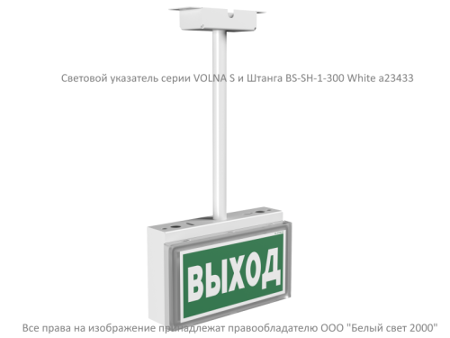 Световой указатель BS-VOLNA-10-S1-ELON | код a17041 | Белый Свет фото 2 Световой указатель BS-VOLNA-10-S1-ELON | код a17041 | Белый Свет фото 2
