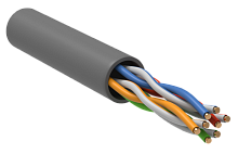 ITK Витая пара U/UTP 5E 4х2х24AWG PVC серый (305м) РФ/Т | код LC1-C5E04-111-T-R | ITK by IEK
