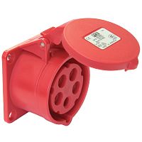 Розетка скрытой установки IP44 16A 3P+E 400V | код DISF040164 | DKC