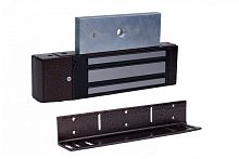 Замок электромагнитный c датчиком холла, уголок в комплекте, цвет коричневый | код ML-194K-2 без эл | AccordTec