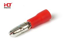 Разъем штекерный изолированный РшИ-п 1.25-4 красный HLT | код 084-13-20 | HLT