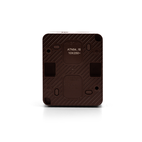 Выключатель кнопочный 1-кл. ОП AtlasDesign PROFI IP54 10AX корич. SE ATN546015