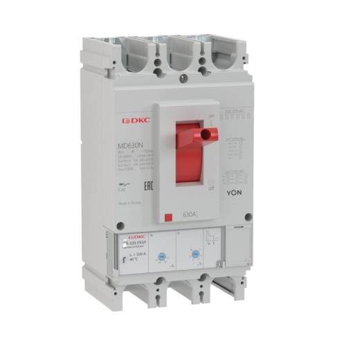 Авт. выкл. YON MD630H-TM320 3P 320А 65kA Ir 0.7…1xIn Ii 5…10xIn | код MD630H-TM320 | DKC