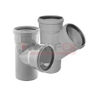 Тройник 45град. 75-50 вн. канализ. (70) | код 22075050 | VALFEX