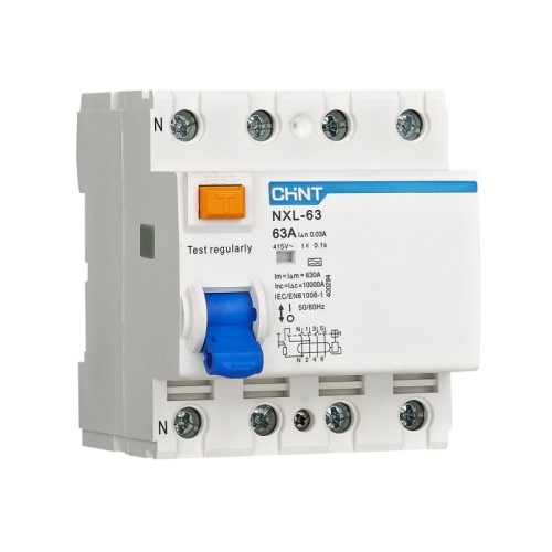 УЗО NXL-63 10kA 3P+N 40A 300mA A соответствует стандарту ROHS (CHINT) | код 280928 | CHINT