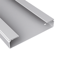 Лоток глухой 60x200 ПВХ-М1 серый RAL7030 | код 66201 | Unex