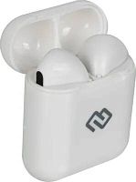 Гарнитура вкладыши Digma TWS-10 белый беспроводные bluetooth в ушной раковине (I9SW) | код 1151107 | DIGMA
