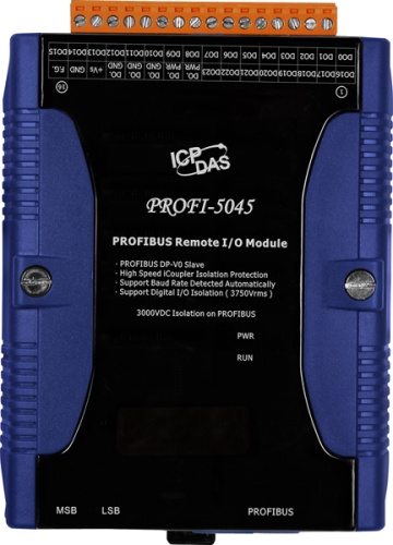 PROFI-5045 CR PROFIBUS Remote I/O Module (24-channel Isolated Digital Output) | код 00-06083368 | ICP DAS