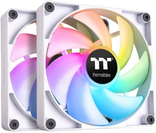 Вентилятор для корпуса Thermaltake CT140 ARGB 140х140x25 белый 4-pin 30.5дБ (упак.:2шт) (CL-F154-PL14SW-A) Ret | код 2009244 | THERMALTAKE
