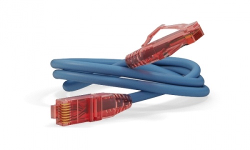 Патч-корд U/UTP Cat.5e LSZH 10 м синий, Hyperline PC-LPM-UTP-RJ45-RJ45-C5e-10M-LSZH-BL | код 52531 | Hyperline