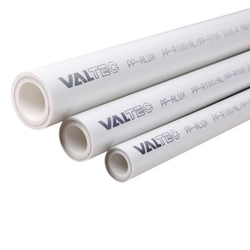ТРУБА PP- ALUX, арм. алюминием, PN 25, 20 MM (белый, по 2м) | код. VTp.700.AL25.20.02 | VALTEC