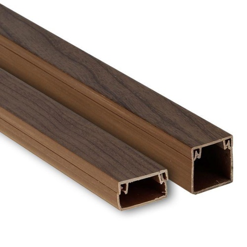 Канал кабельный (60х40) (40 м) темное дерево-Plast | код kk-60-40d | EKF