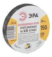 Изолента х/б 19мм (150г) прорезиненная черн. | Код. Б0002453 | ЭРА